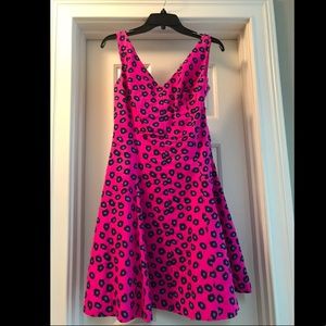 Lilly Pulitzer v-neck pink leopard dress